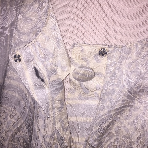 Silk Blouse and Scarf Set EUC 🐝 Size 12 - Picture 4 of 8